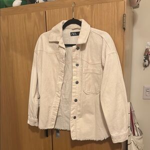 Zara Cream Corduroy Jacket